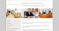 Desktop Screenshot of praxis-wessinghage.de