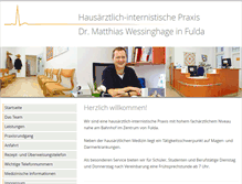 Tablet Screenshot of praxis-wessinghage.de